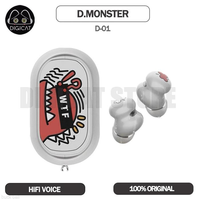 Original D. Monster Wireless Earbuds TWS Earphones Bluetooth 5.2 ANC