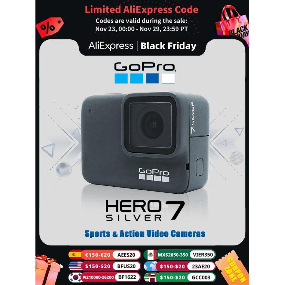 GoPro hero 7 silver 4k30 frame vertical camera HD anti shake WiFi