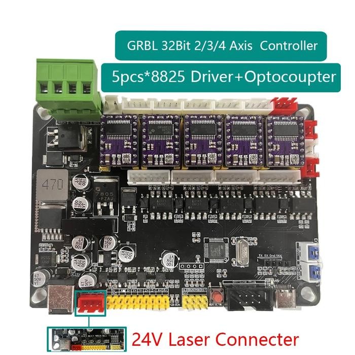 GRBL Controller CNC Engraving Machine Control Board 4-Axis Integrated