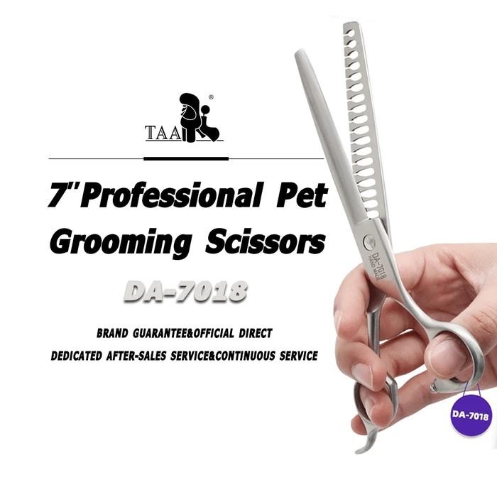 TAA Grooming Dog Scissors Pet Professional Scissors Fish Bone