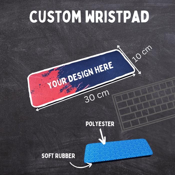Custom Gaming Wrist rest / Wrist Pad / Wristrest / Wristpad