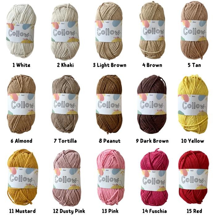 

Benang rajut cotton rope/ hollow cotton yarn/ Collow yarn COL3