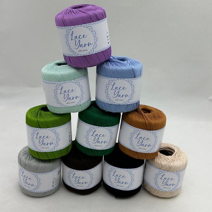 

Benang rajut katun handcrafter lace yarn 2