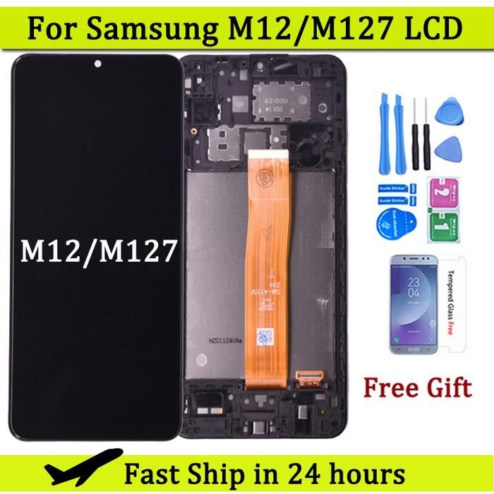 6.5" LCD For Samsung M12 LCD M127 M127F M127M LCD Touch Screen Digitizer For Samsung M127 LCD Displa