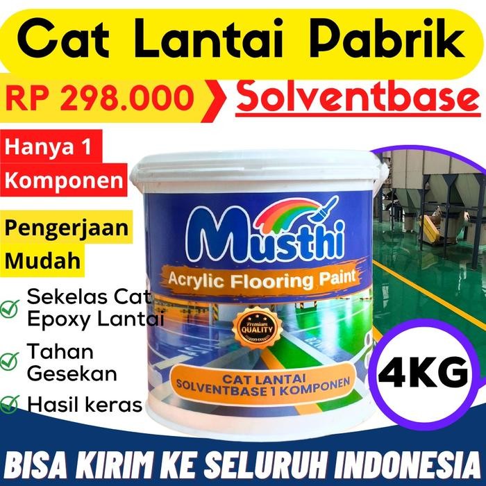 TERBARU Cat Lantai Pabrik Cat Lantai Gudang Solventbase Sekelas Epoxy 5Kg