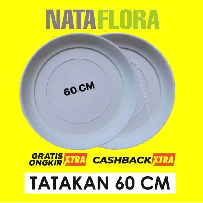tatakan pot 60 cm putih untuk alas pot 60 cm putih jumbo