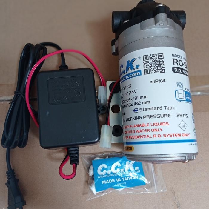 Banyak Dicari Pompa Ro Cck 24V Dc +Adp (Model Terbaru)/Made In Taiwan