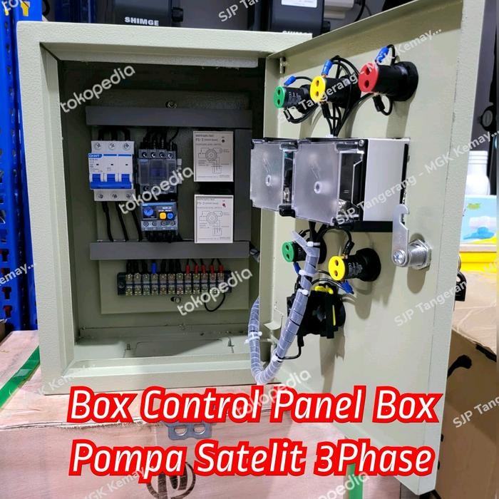 Stok Terbatas Box Control Pompa Satelit Control Panel Pompa Satelit 3Hp 3Phase
