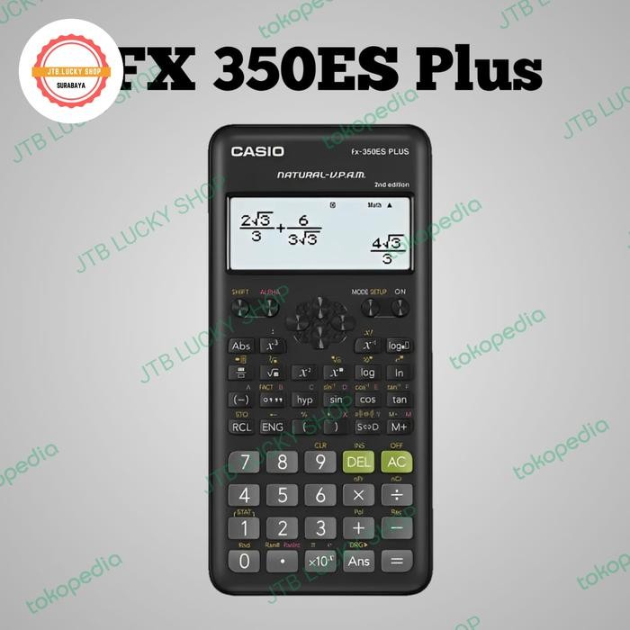 

Kalkulator Casio Scientific FX 350ES Plus 100% ORIGINAL GARANSI RESMI