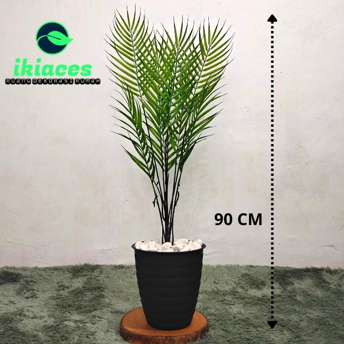 DAUN PALEM PLASTIK POHON PALEM ARTIFICIAL POHON HIAS DAUN DEKORASI - POHON PALEM