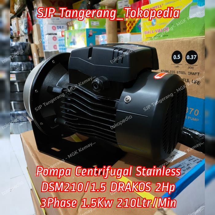 Spesial Pompa Transfer / Pompa Centrifugal Dms 210/1.5 Drakos 1500W 380V 2Hp