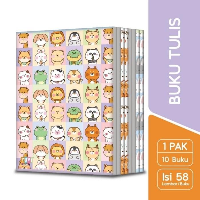 

Yuvi My Book Buku Tulis 58 Lembar - 1 pak Isi 10 pcs