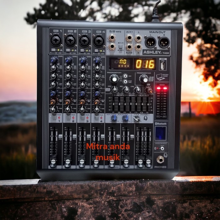 Mixer Power Power Mixer Ashley T400 T400 500 Watt Reverb 99 Dsp