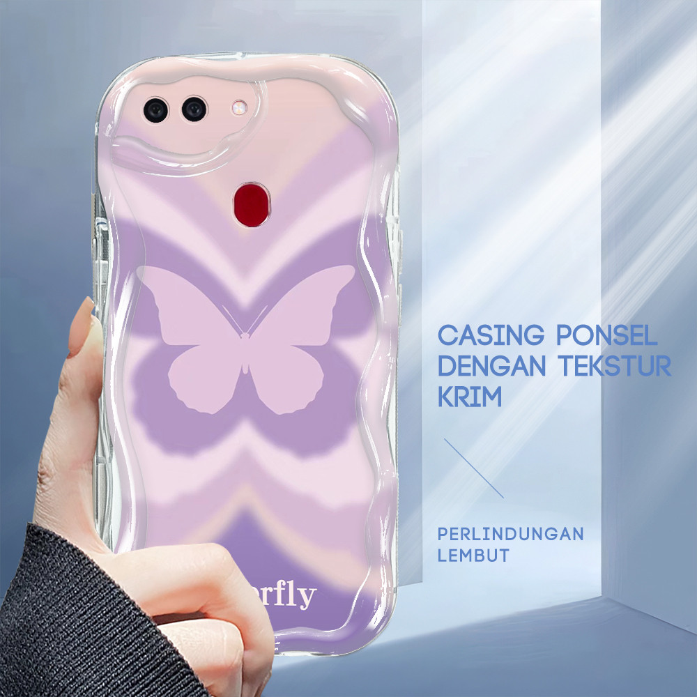 Casing Kupu-Kupu Untuk For OPPO R15 Case Softcase Kesing 3663