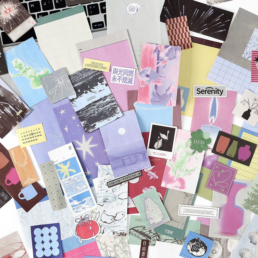 

40 pcs/pack Landscape Note Paper DIY Scrapbooking Supplies Decor Junk Journal Collage Album Material