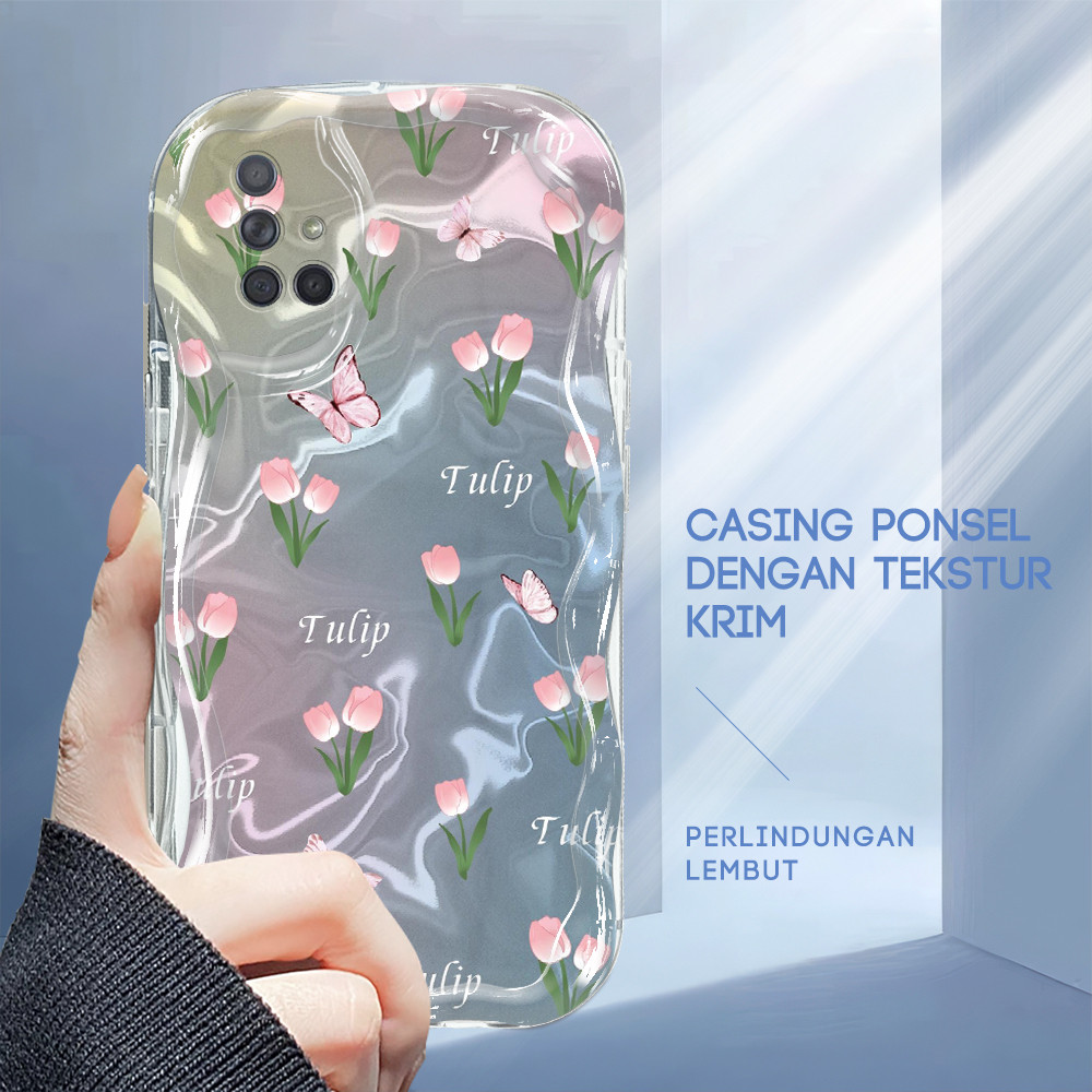 Casing Penuh Dengan Bunga Untuk For Compitable With Samsung Galaxy A71 Case Softcase Kesing 3676