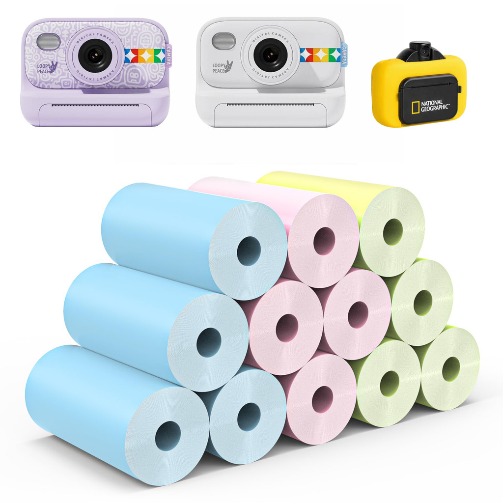 

Premium White Thermal Paper 57x30mm - High-Sensitivity & Non-Toxic for Camera/Printers, Memory