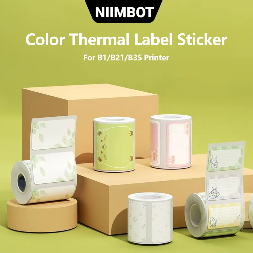 

NIIMBOT B1/B31/B21 Print Label Sticker Cartoon Self-adhesive Thermal Labels Water-proof Oil-proof
