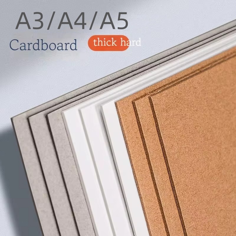 

A3/A4/A5 White Thicked Kraft Paper Hard Cardboard 5/10pcs Diy Handmake Card Making Craft Paper