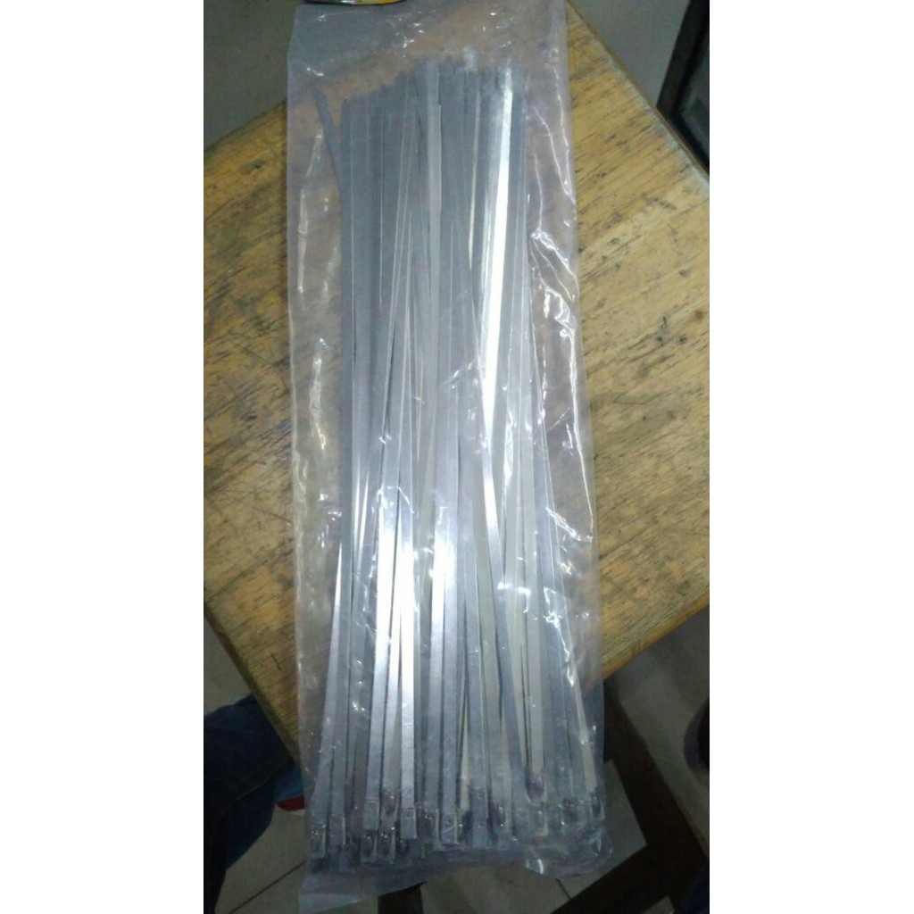 

Kabel TIES 40 CM STAINLESS STEEL 400 x 4.6 mm per pack 100pcs