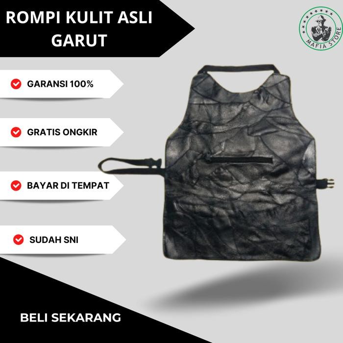 ROMPI PENGENDARA MOTOR KULIT ASLI GARUT PELINDUNG DADA ANTI ANGIN