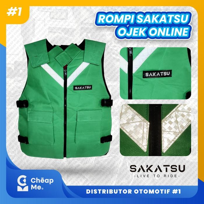 Rompi Motor Gojek Grab Waterproof / Pelindung Dada Rompi Touring