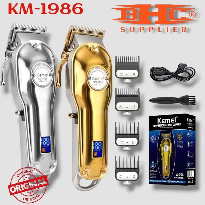 Kemei 1986 1987 1996 1997 Mesin Cukur Rambut Kemei Original Cordless