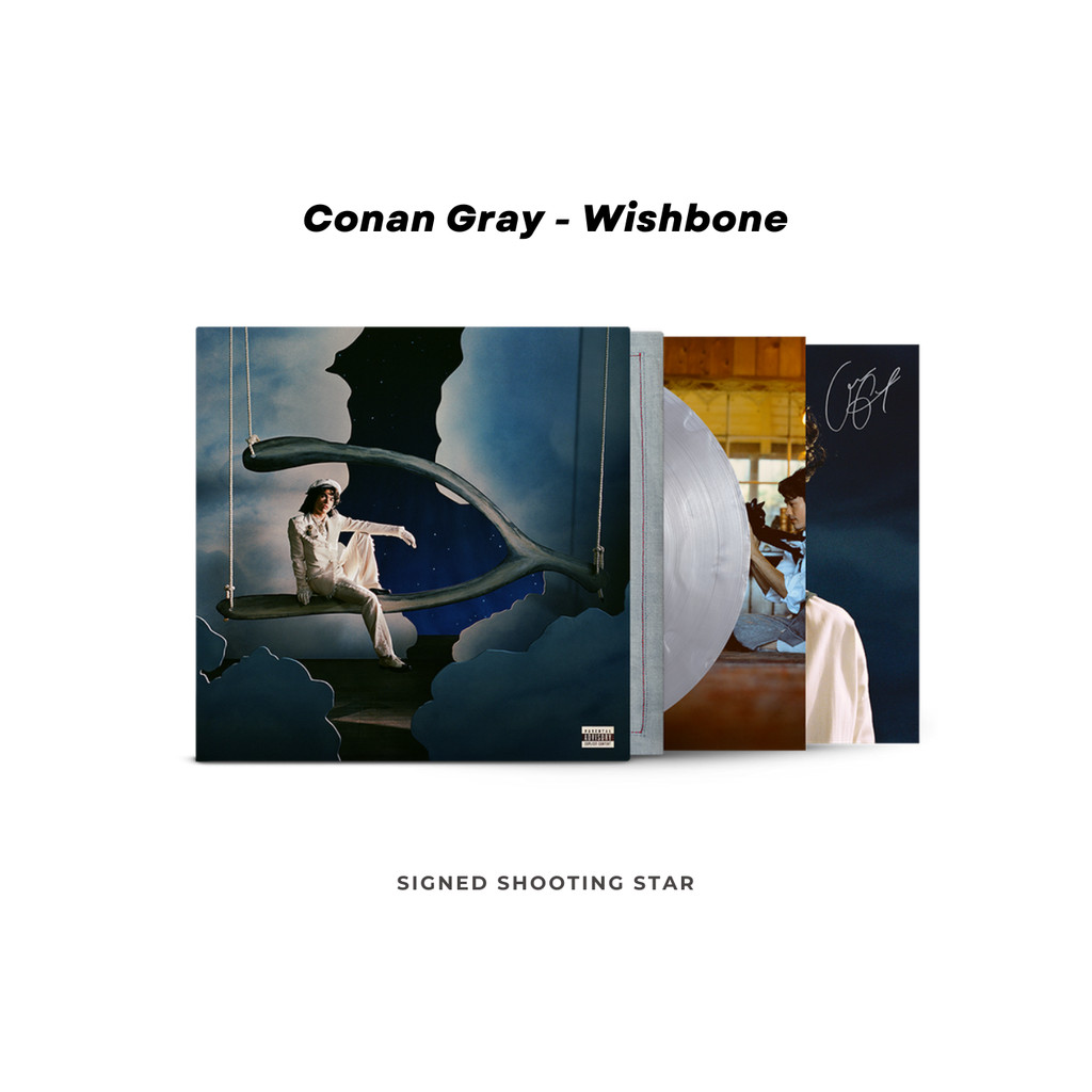 READY SIGNED Conan Gray - Wishbone (Shooting Star Silver Edition) LP Vinyl Records