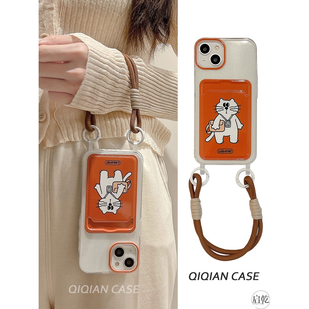 Lanyard Lucu Kartun Kucing Terbaru Kesing Hp Oppo A6x A6s A6 A6x A6s A6 A5i Pro A5 2025 Reno 14F   R