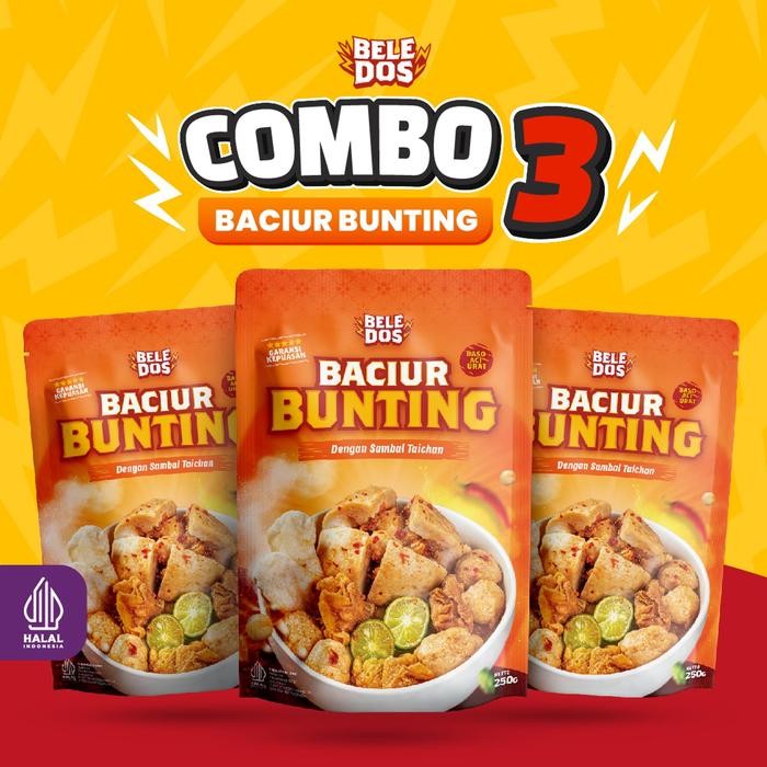 

New Beledos Paket 3 Bunting (dapat 3 pcs Baciur Bunting)