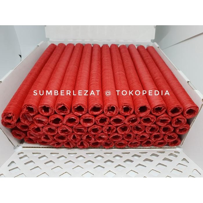 

New 18,45mm RED- CASING SOSIS COLLAGEN / KULIT SOSIS KOLAGEN HALAL