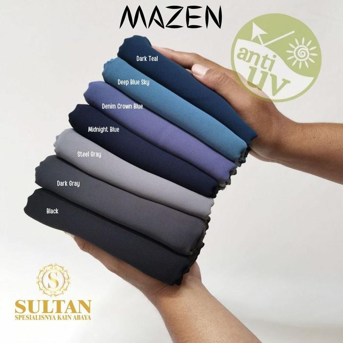 (Allthebest) Kain Sultan polos Mazen Marzan anti uv bahan kain gamis abaya