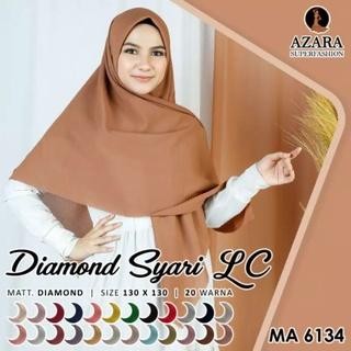 (Allthebest) DIAMOND SYAR'I AZARA LASERCUT UKURAN 130X130CM / SEGI EMPAT JUMBO / HIJAB SYAR'I POLOS