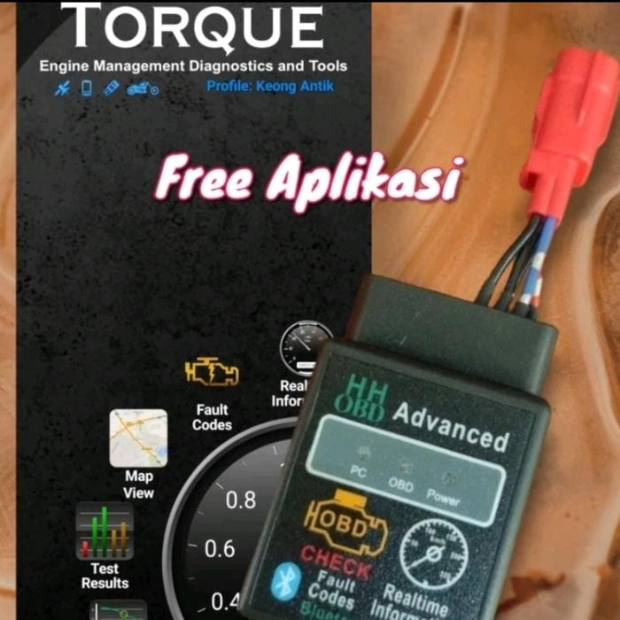 Scanner Motor Injeksi Advance OBD2 soket Euro5 untuk Motor tahun 2021 Car