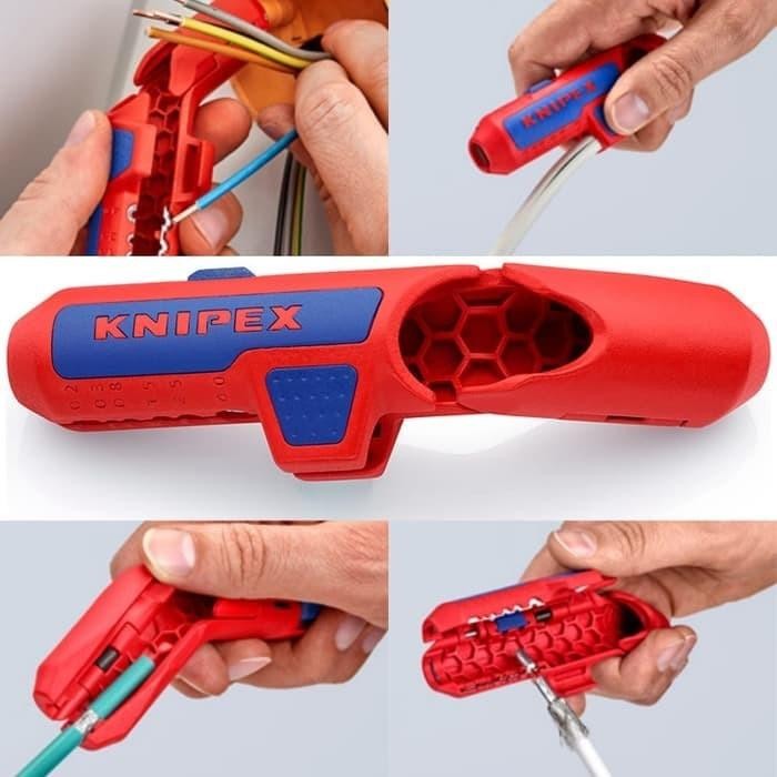Terlaris Alat Pengupas Kabel Knipex Universal Stripping Tool 16 95 01 Sb - Pisau Tahan Lembab Untuk