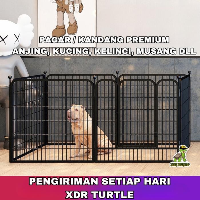 Menarik Kandang Anjing Kucing Premium Besar Pagar Anjing Dog Fence Kuat Kokoh