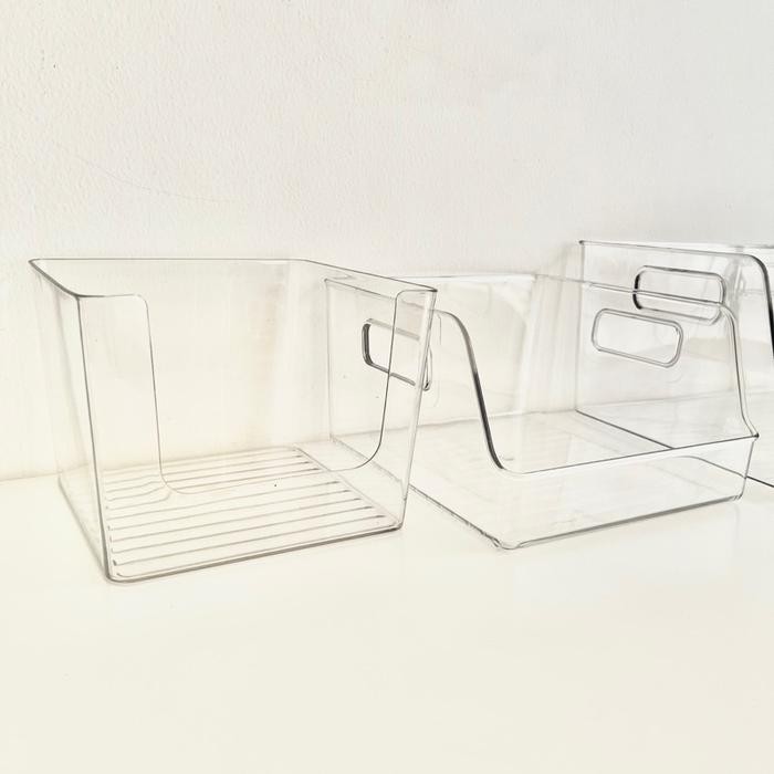 KOTAK TRANSPARAN Kotak Penyimpanan Aesthetic Kotak Kosmetik Rak Buku