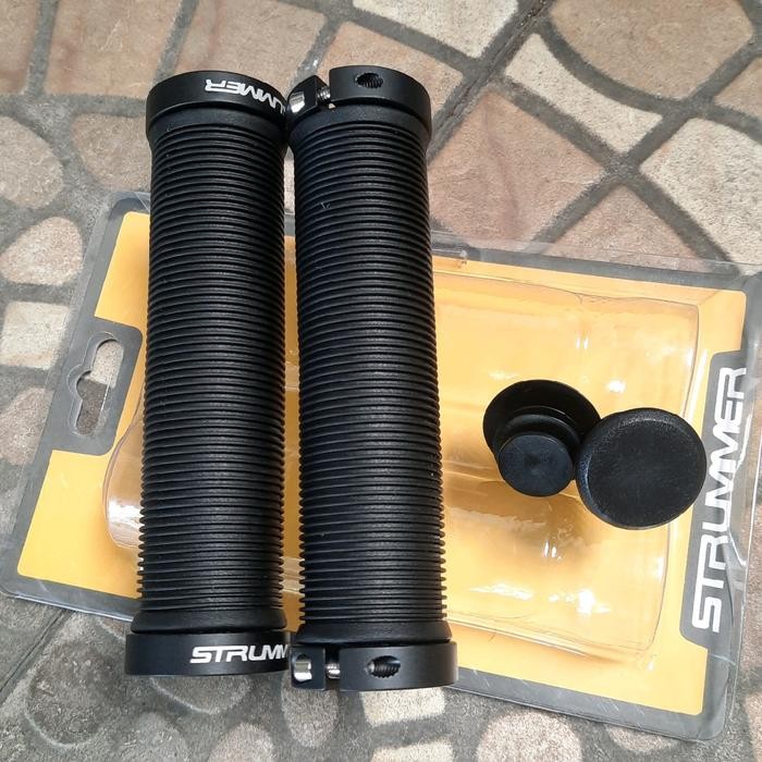 GRIP HANFLAT MTB DOUBLE LOCK STRUMMER sparepart sepeda termurah