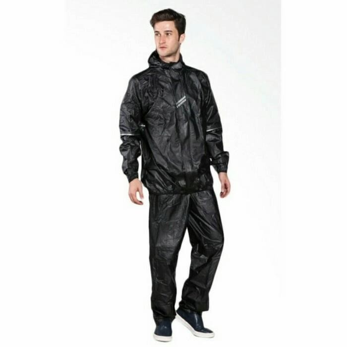 Jas Hujan ASV Karet Tipe 4 Carbon Original