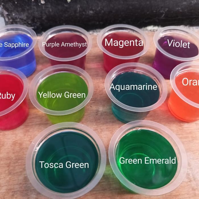 

Pewarna Resin Bening Transparan / Pigment epoxy polyester resin / 10ml