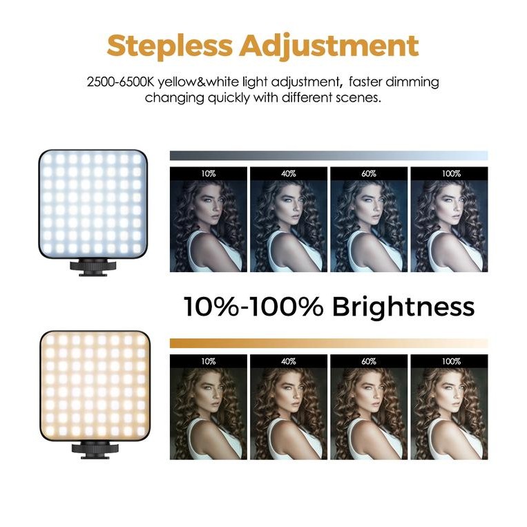 Rechargeable portable VLOG LED Lighting Handphone video Flash Kamera