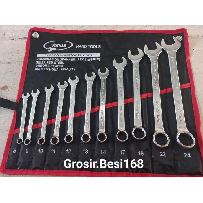 Kunci Ring Pas Set 8-24 11Pcs Original Venus