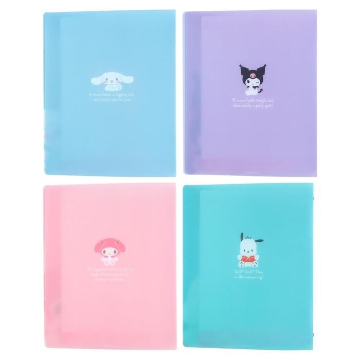 

Binder B5 New Life Sanrio My Melody Cinnamoroll Plastic 26 Ring Buku Catatan Notebook Limited