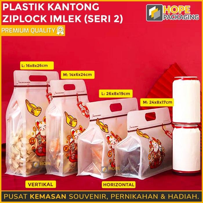 Plastik Ziplock Transparan Edisi Imlek New Year Chinese Tahun Baru/Plastik souvenir imlek / Ziplock