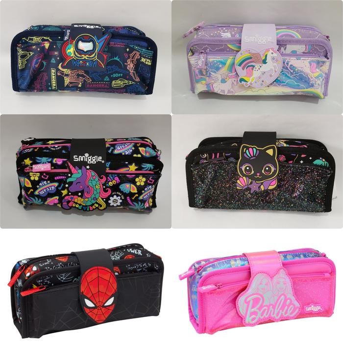 

Kotak Pensil Pencil Case Smiggle Sequin / Threefold / Kain