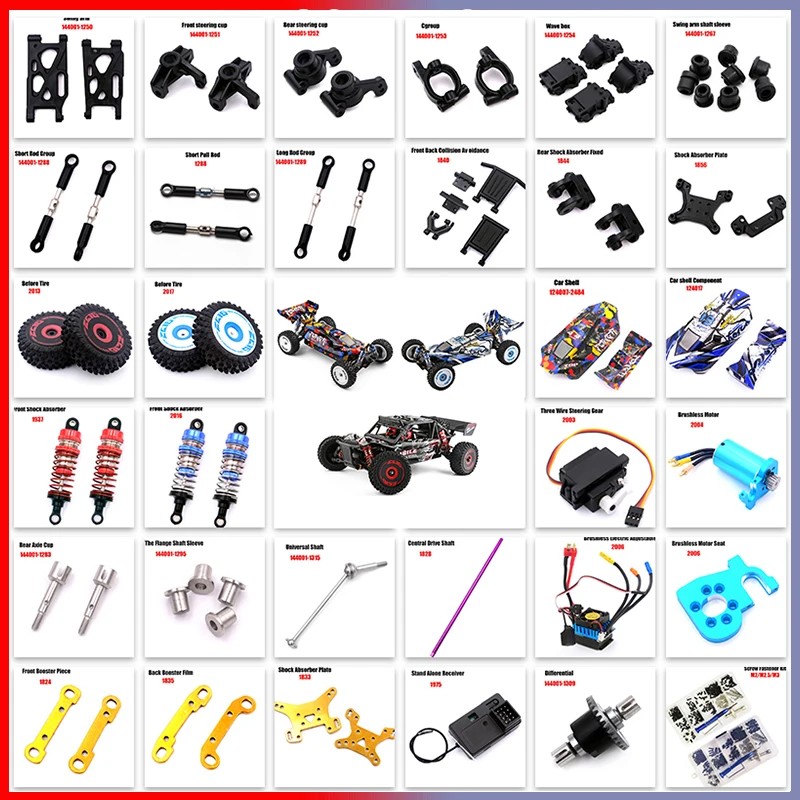 IMPORT WLtoys 124007 124016 124017 1/12 RC Car Original Spare Parts Brushless Motor Receiver ESC