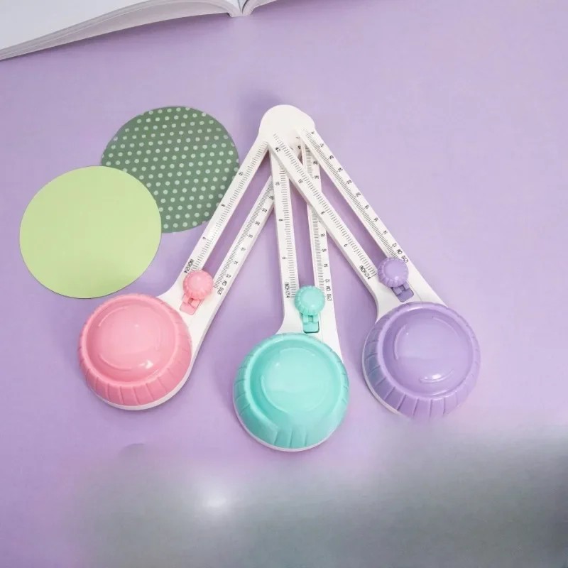 

Round cutter DIY handmade hand account round paper cutter 360 rotating round cutter compass knife