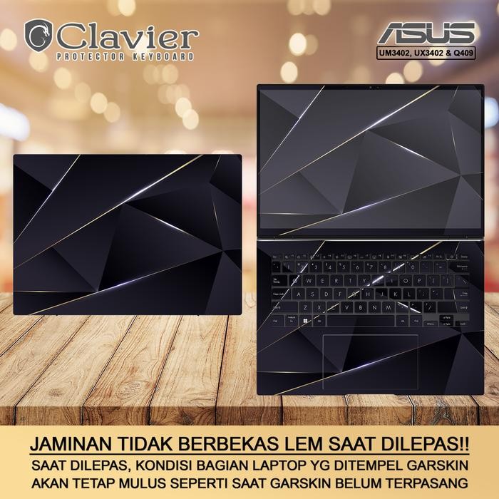 Cover Garskin Laptop Asus ZenBook 14 UX3402 UX3402Z UX3402ZA Bening