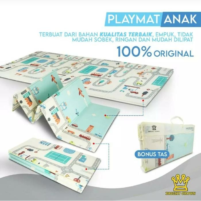 PLAYMAT Lipat Anak / Tikar Lipat / Karpet Lipat Anak / Karpet Lipat / Playmat / Foam Tikar Bayi