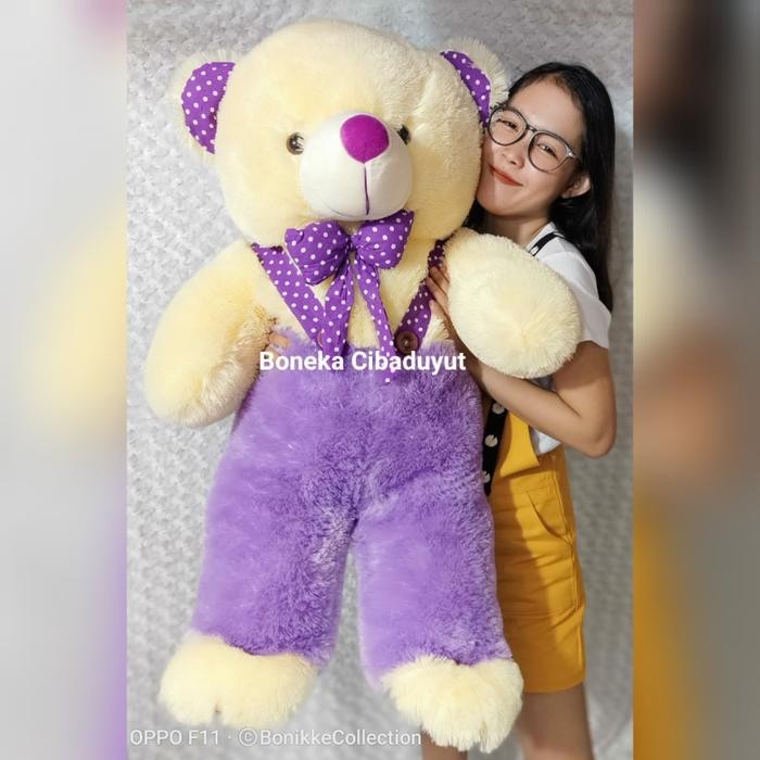 Boneka Beruang Jojon Ungu 1 meter Besar Bagus